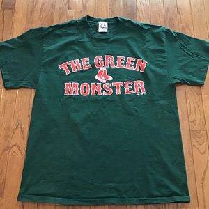 Vintage 2000s Majestic Green Monster Fenway Park Red Sox Shirt - Mens Large